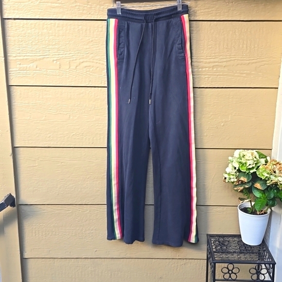 UO Urban Outfitters BDG Rainbow Stripe Puddle SweatpantsTrack Pants  S - Picture 8 of 12